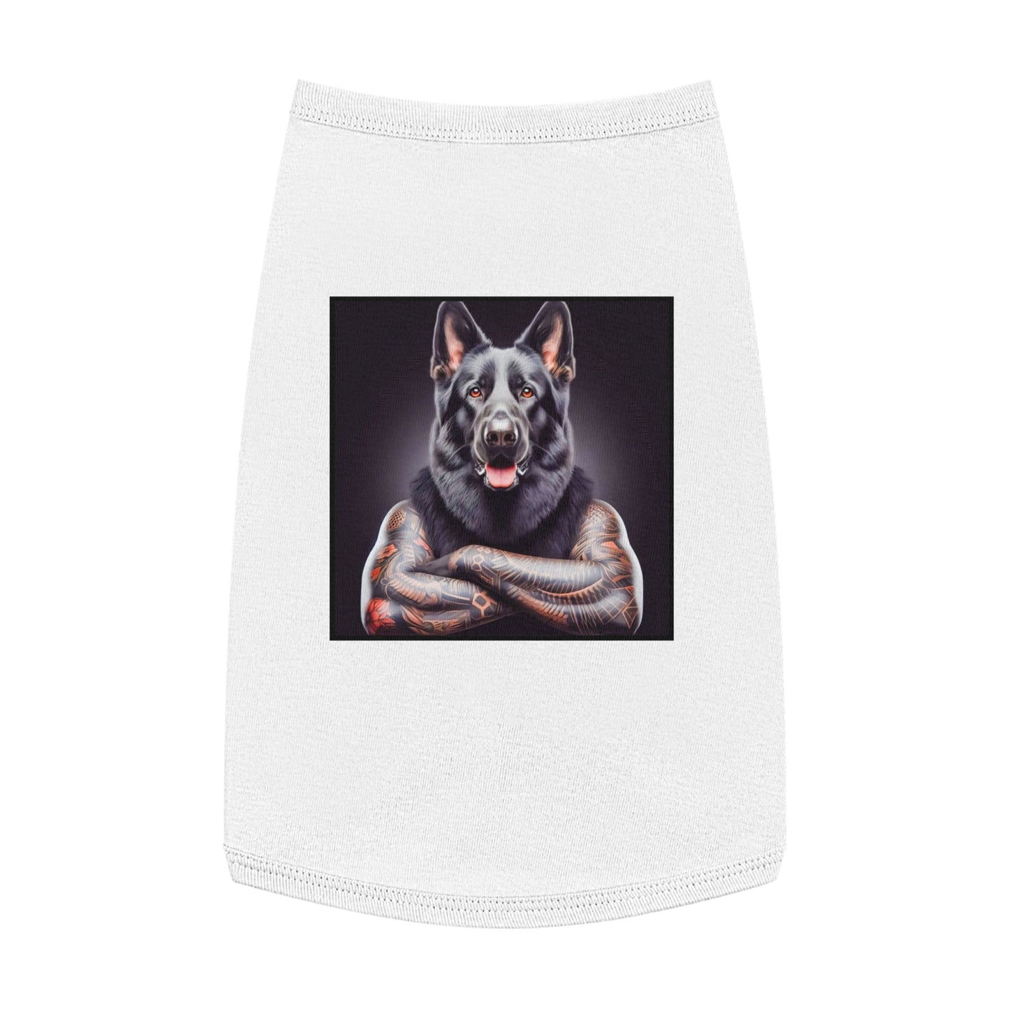 Pet Tank Top German Shepherd Pets Printify L White 