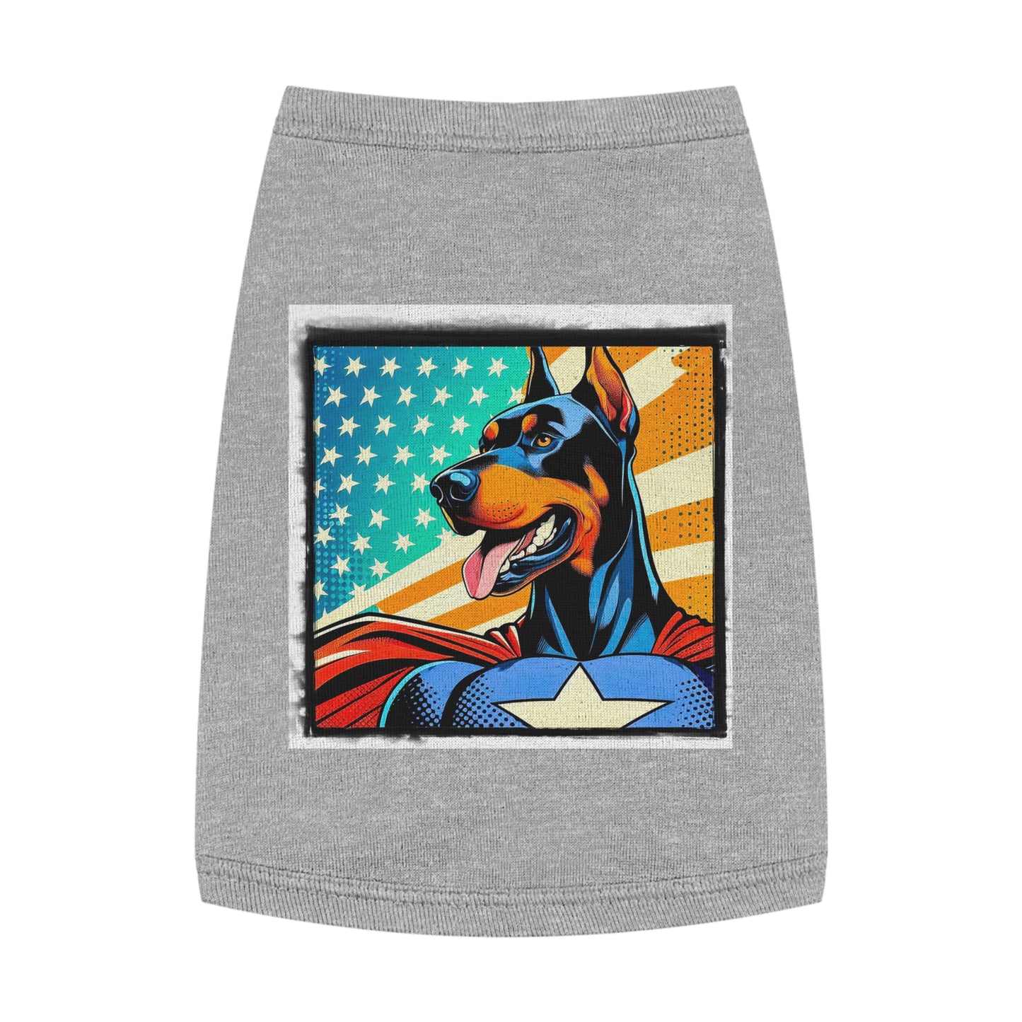 Pet Tank Top Doberman Pets Printify M Heather