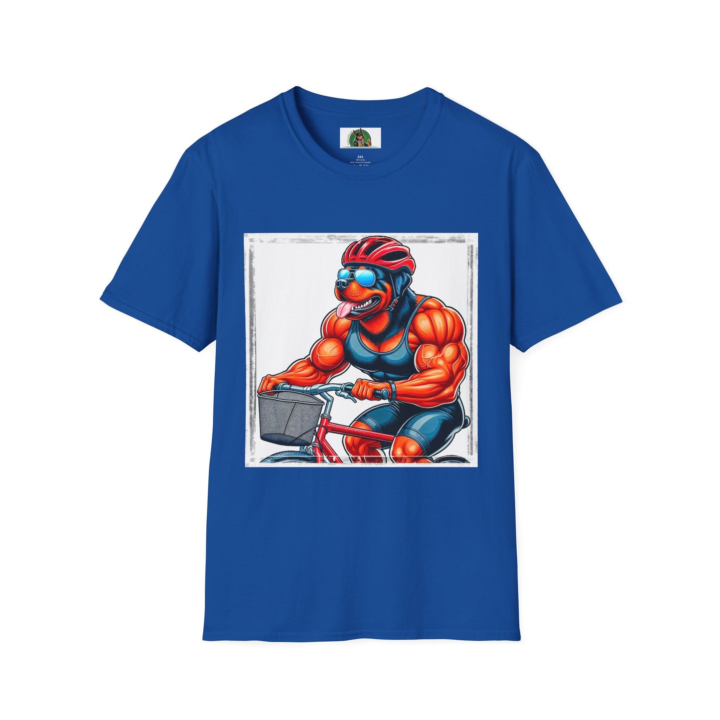 Rottweiler sexy biker T-Shirt Printify XS Royal