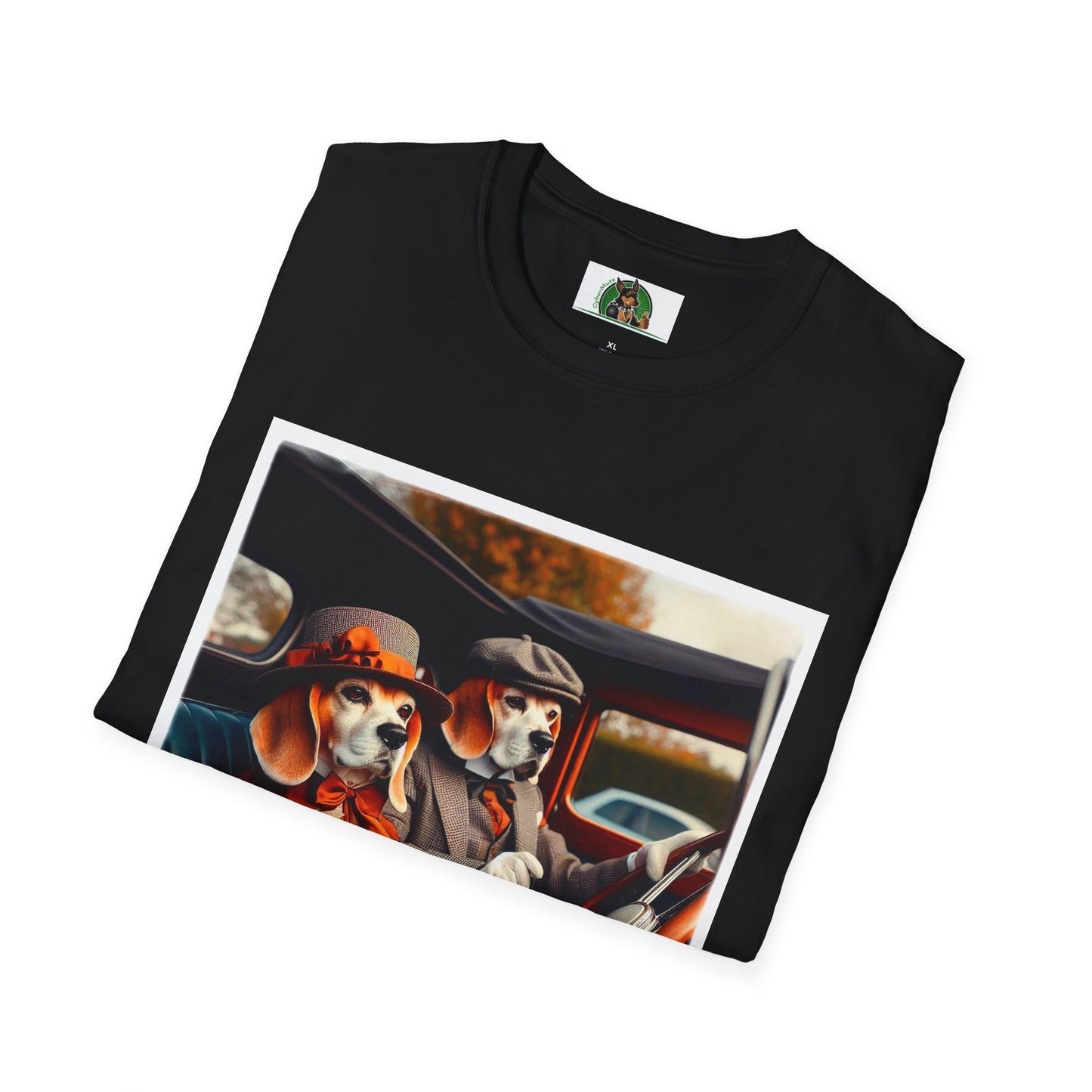 Wacky Beagle Old Time Couple T-Shirt Printify   