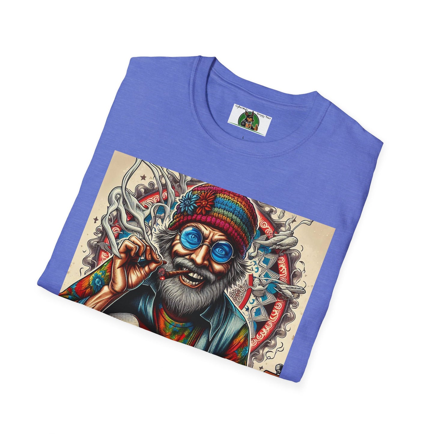 Wacky Old Hippie Dude T-Shirt Printify   