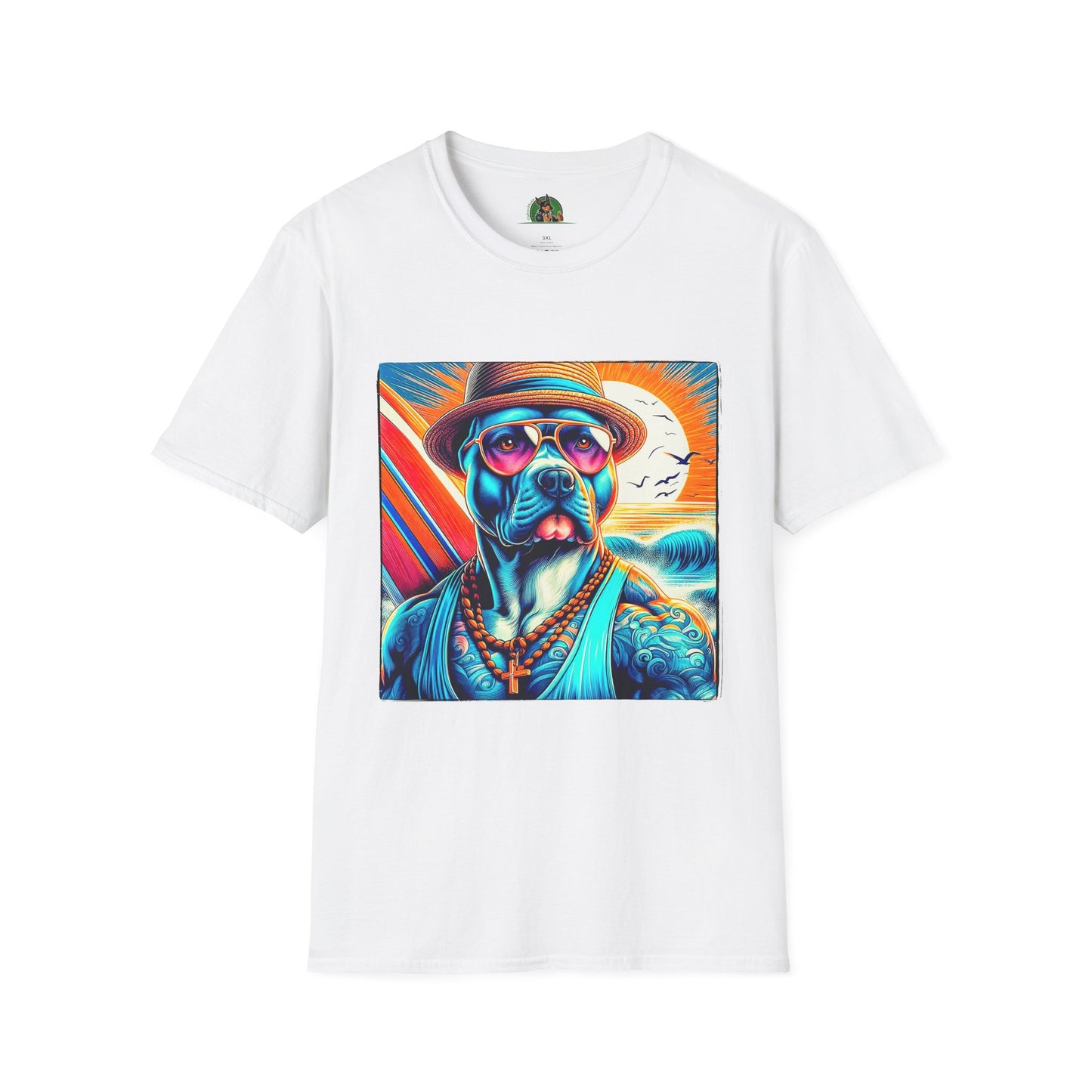 Pit Bull T-Shirt Printify XS White