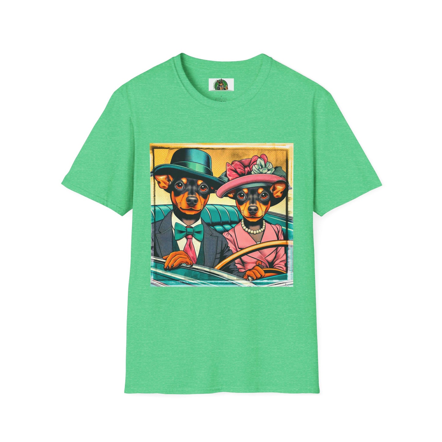 Wacky Min Pin T-Shirt T-Shirt Printify S Heather Irish Green 