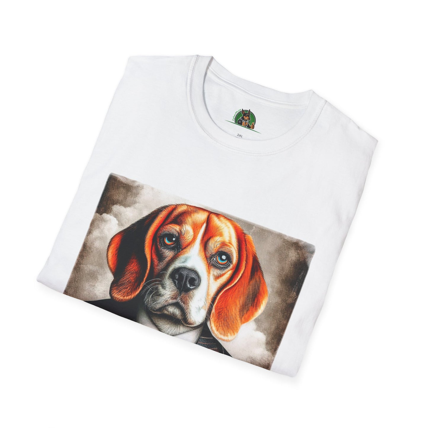 Beagle Wearing Power Suit T-Shirt Printify   