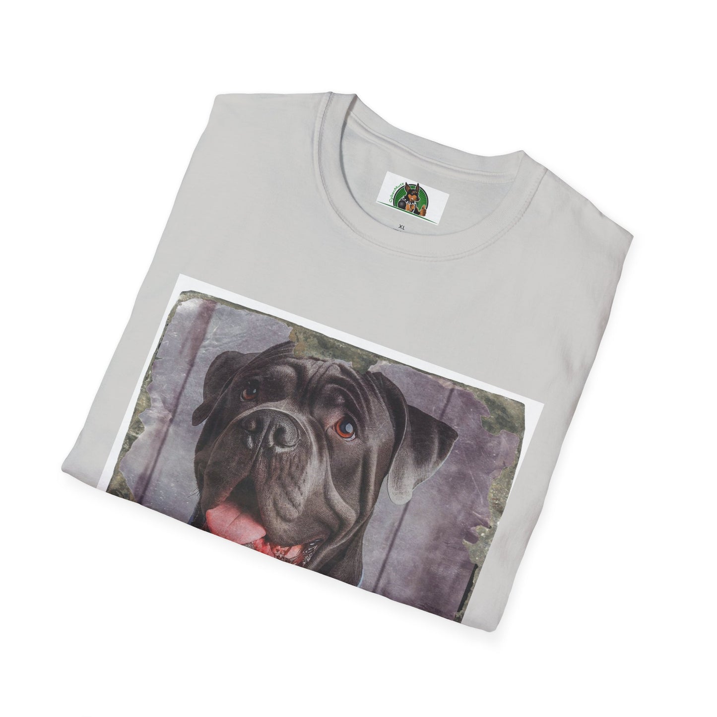 Cane Corso Wearing Suit And Tie TShirt