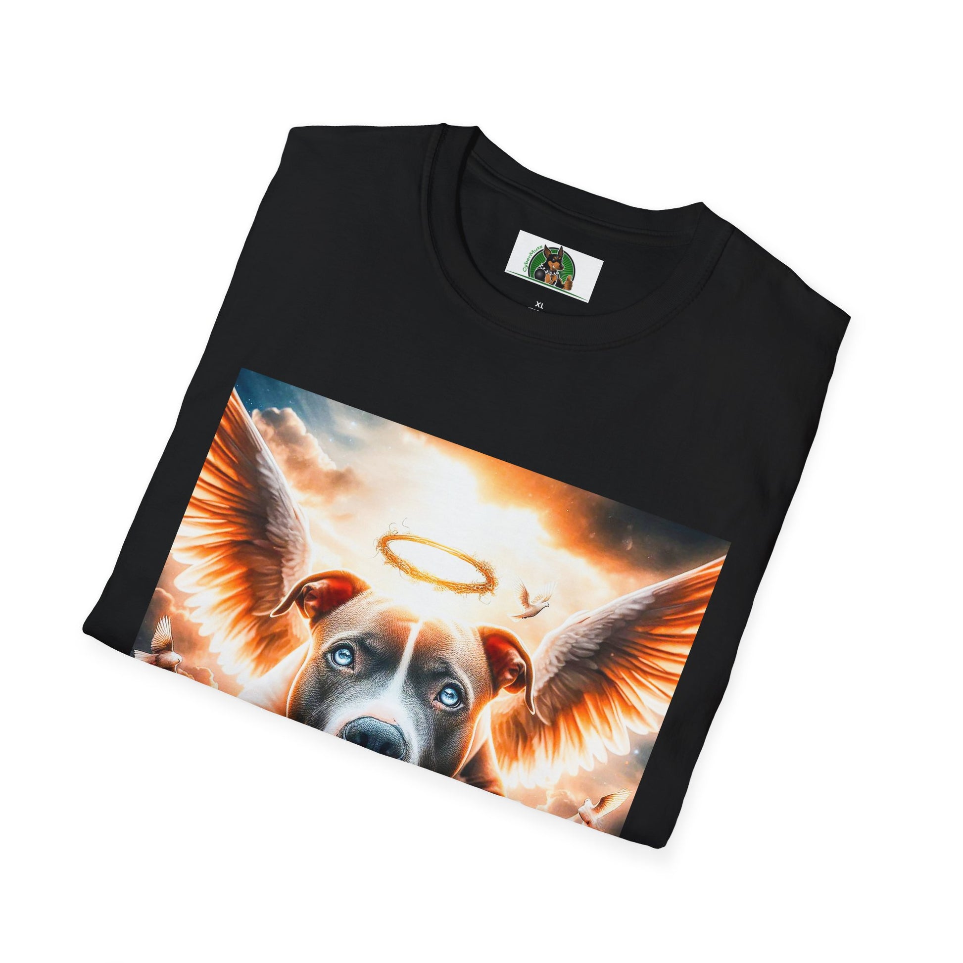 Pit bull heaven and clouds shirt T-Shirt Printify