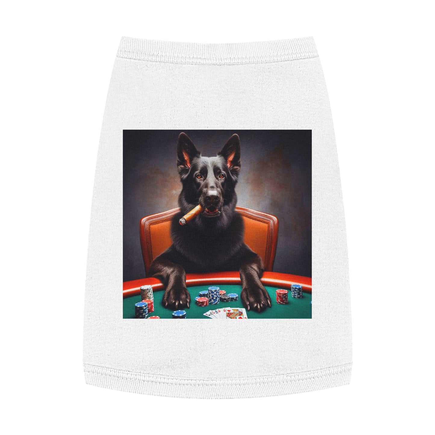 Pet Tank Top German Shepherd Pets Printify M White 