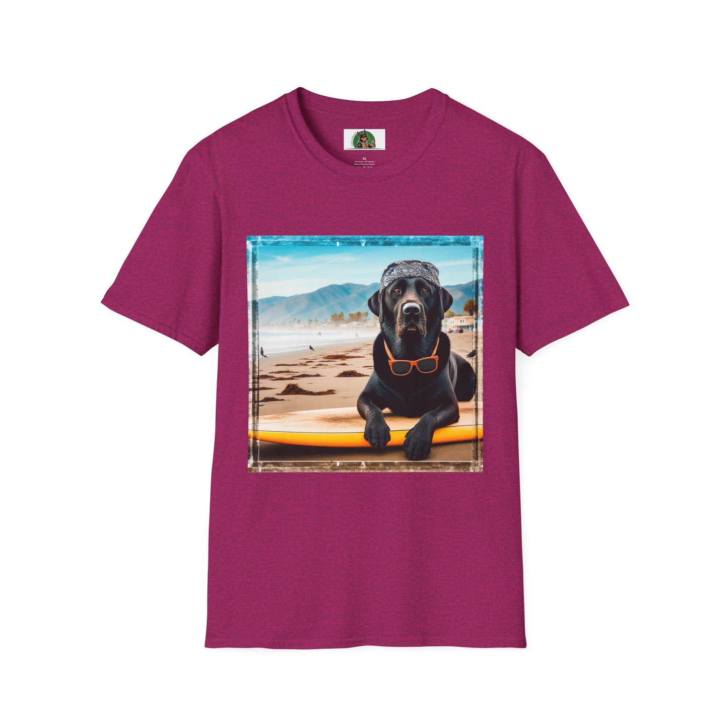 Labrador Retriever T-Shirt Printify S Antique Heliconia 