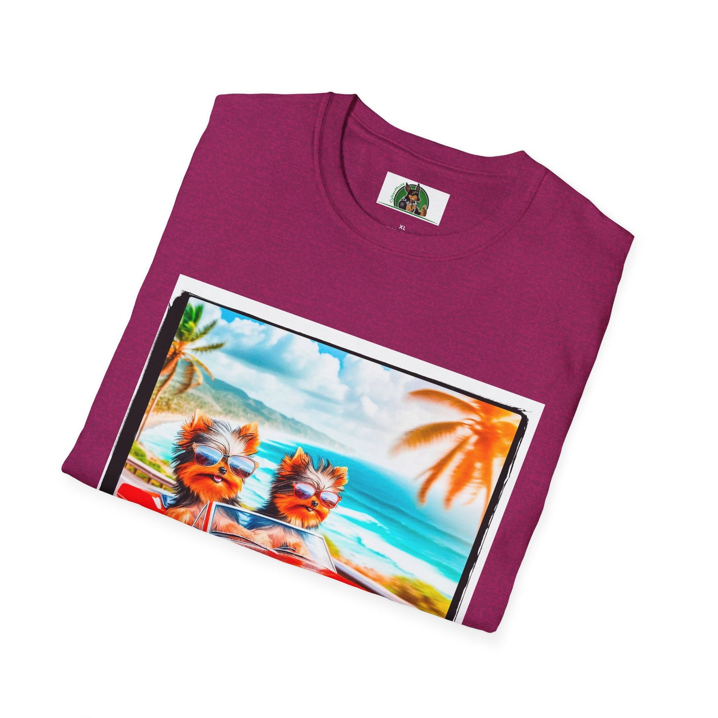 Yorkie beach cruising shirt