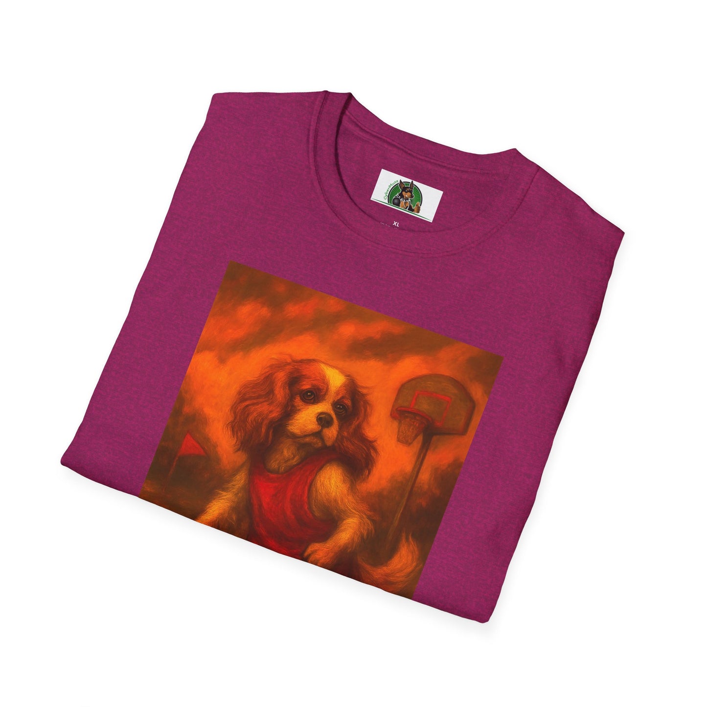 Basketball Sports T-Shirt - Cavalier King Charles Design