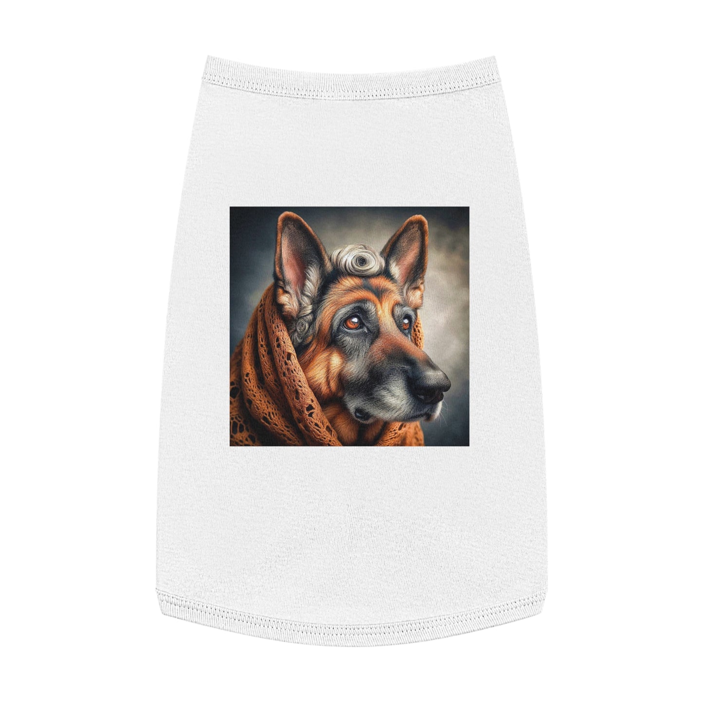 Pet Tank Top German Shepherd Pets Printify L White 