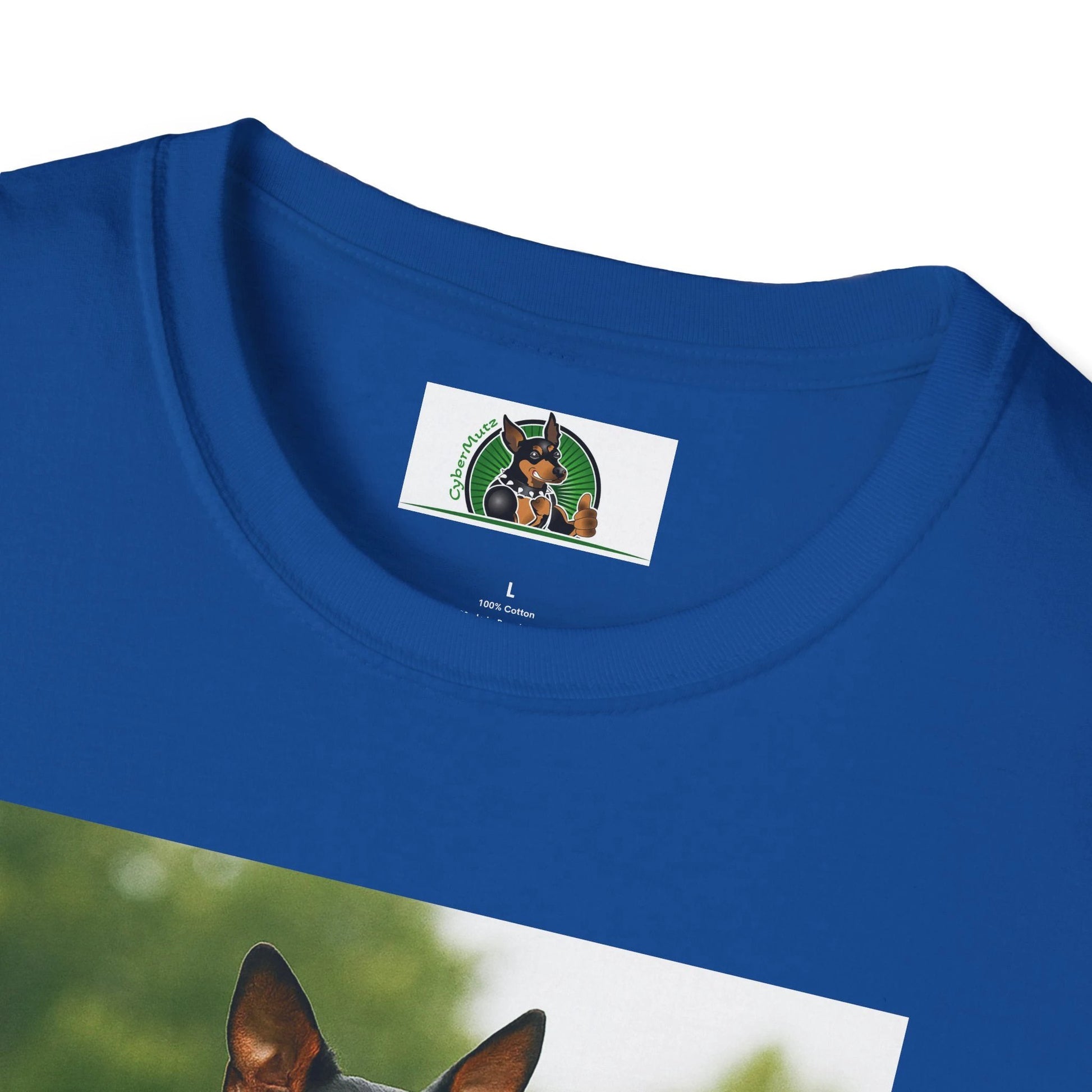 Miniature Pinscher Football T-Shirt — "Min Pin Football" Dog Lover Sports Tee T-Shirt Printify