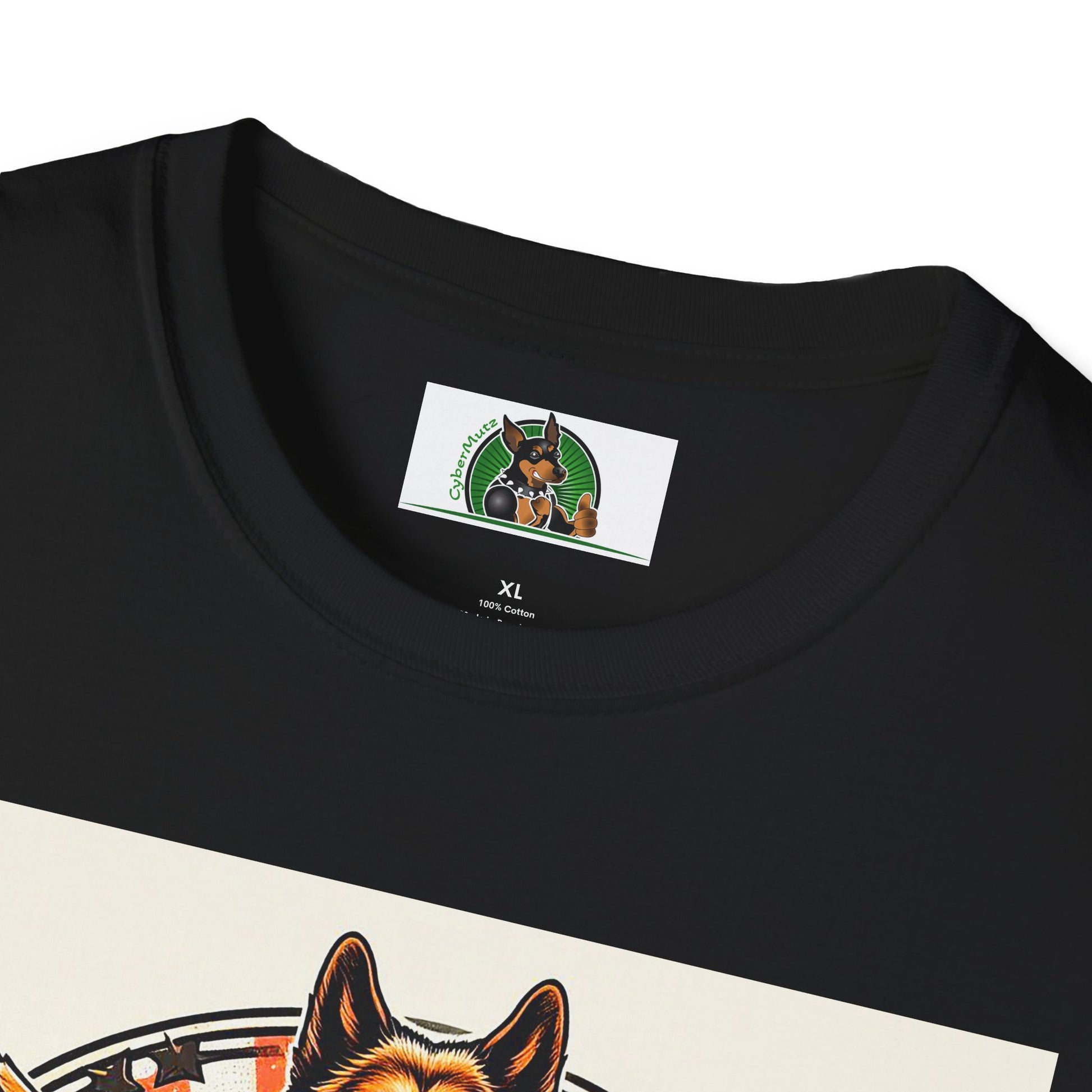 German Shepherd Angel bike riding T-Shirt Printify