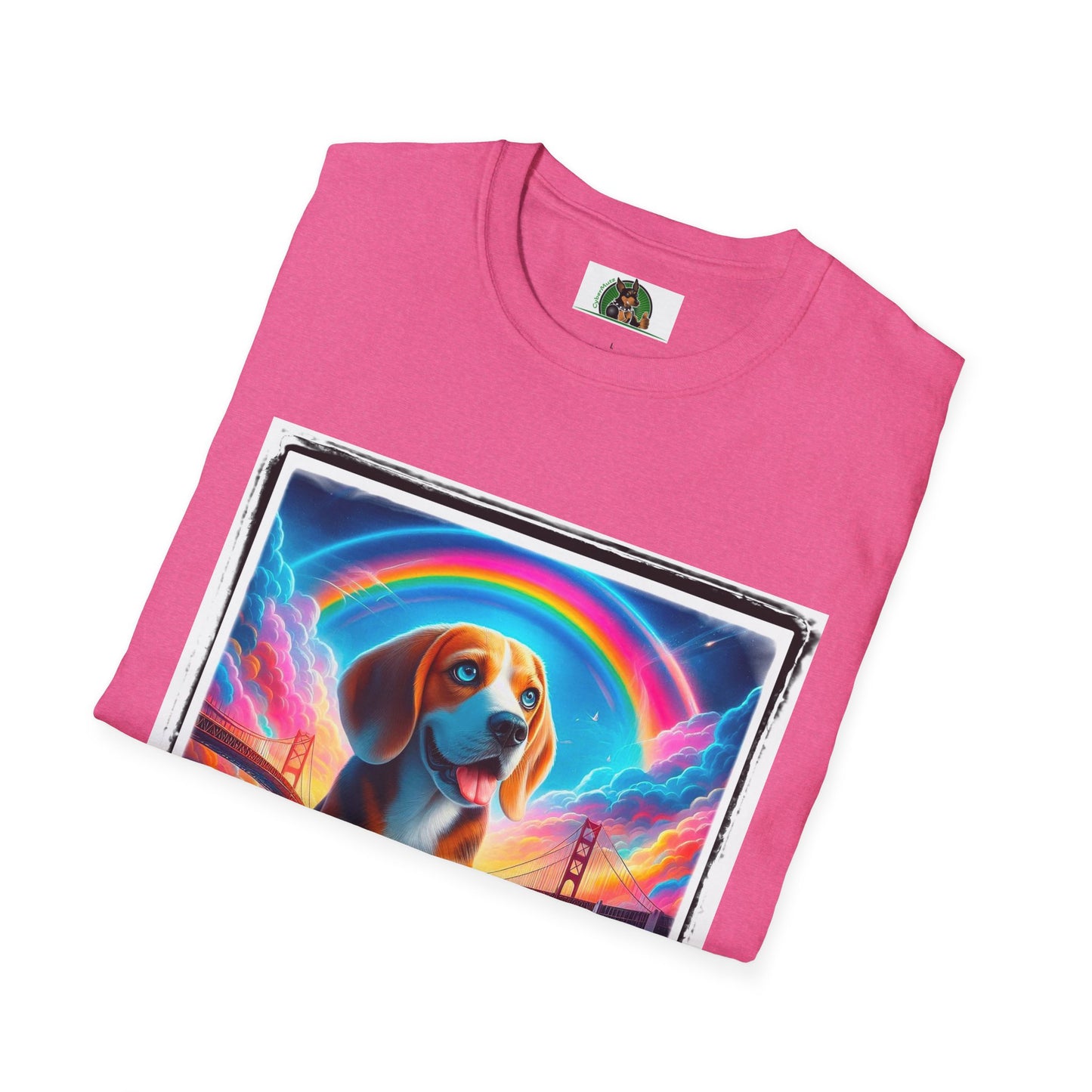 Beagle Rainbow Bridge T-Shirt Printify   