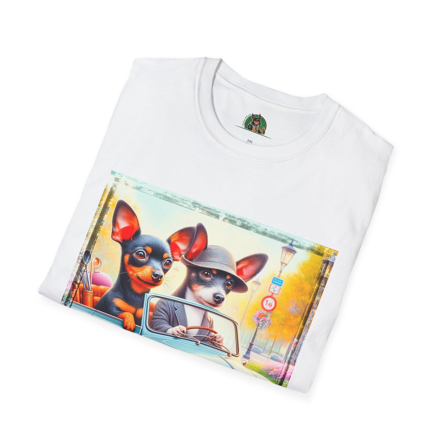 Wacky Rat Terrier T-Shirt T-Shirt Printify   