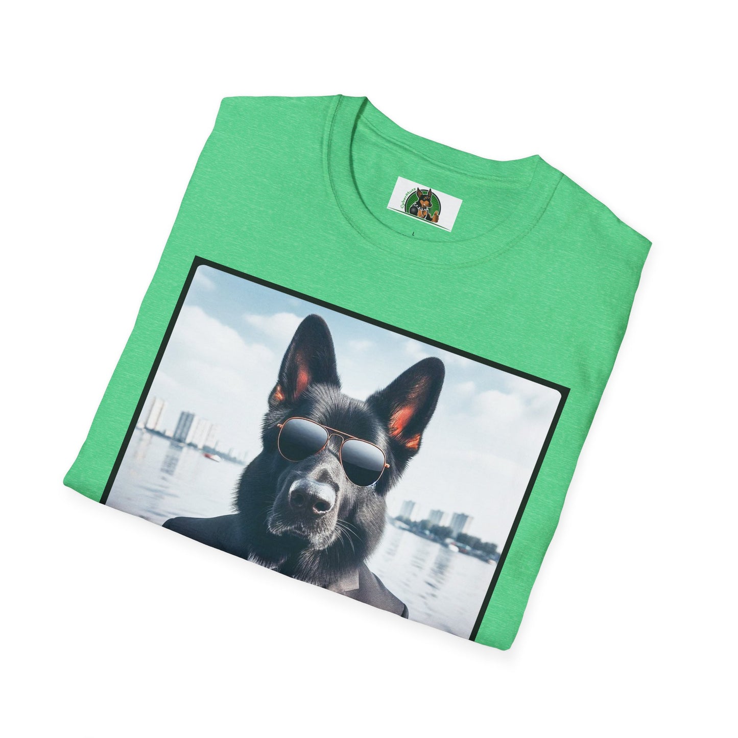 German Shepherd men in black shirt