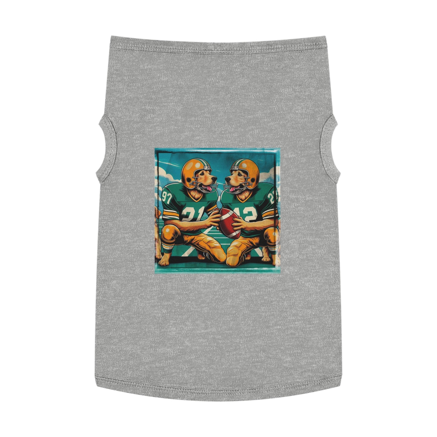 Golden Retriever pet tank top Pets Printify XL Heather 