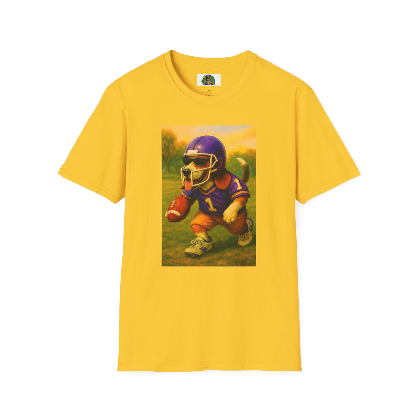 Sports Beagle Football T-Shirt T-Shirt Printify Daisy S