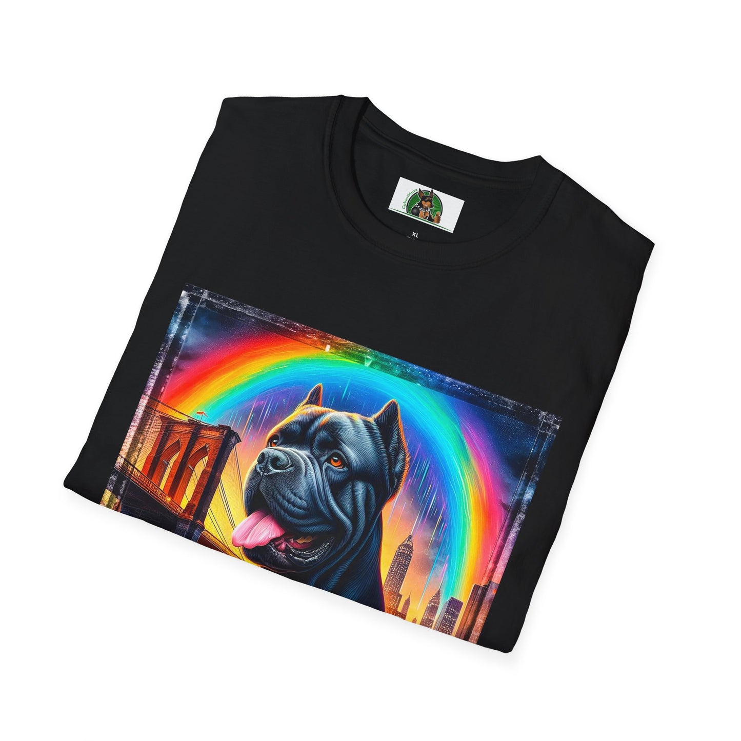 Cane Corso Rainbow Bridge TShirt T-Shirt Printify