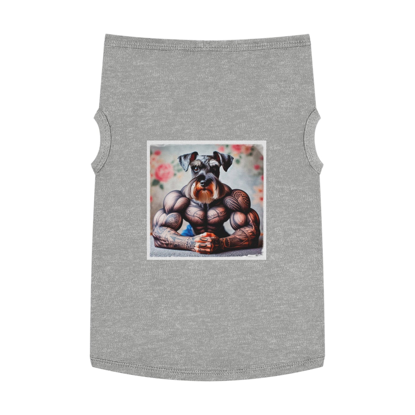 Pet Tank Top Miniature Schnauzer Pets Printify XL Heather 