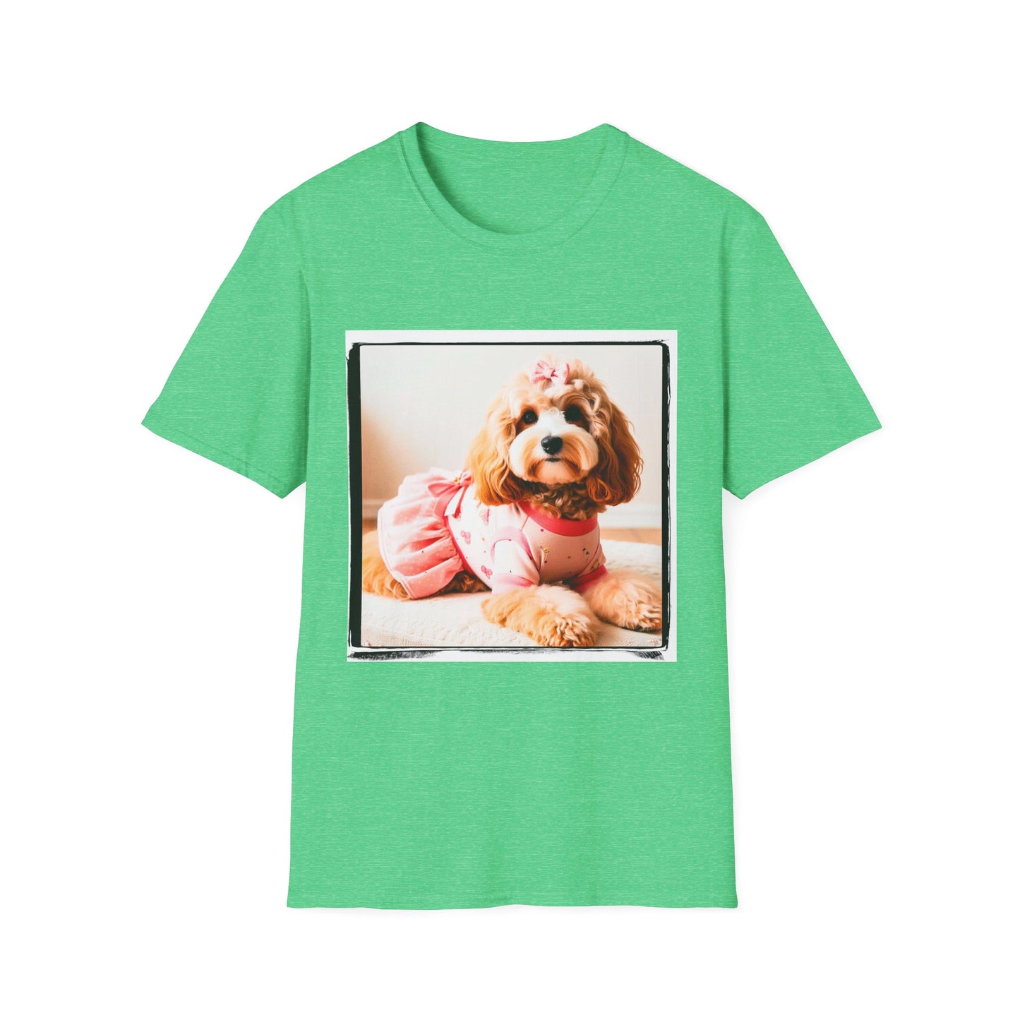 CockerPoo T-Shirt Printify S Heather Irish Green