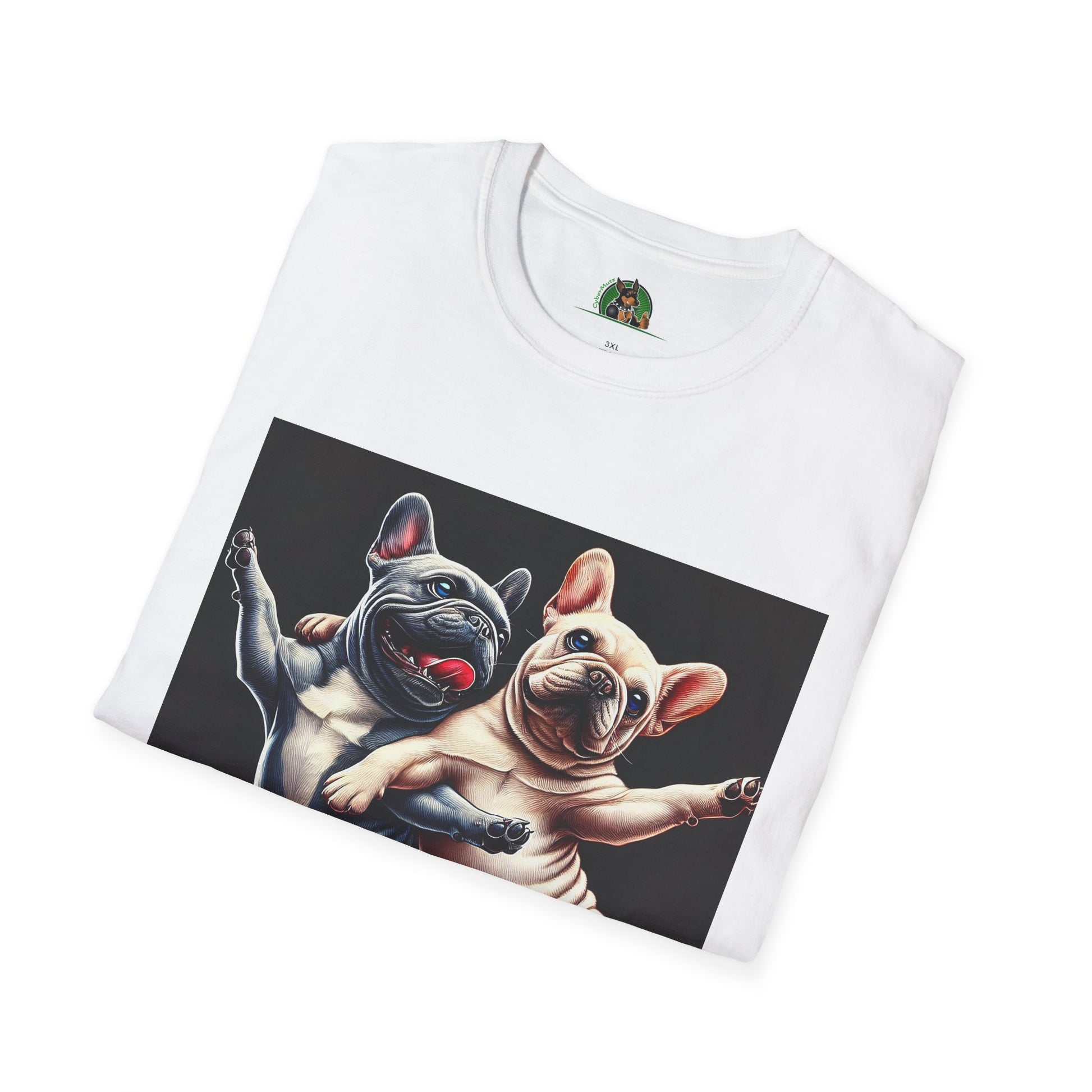 French Bulldogs Dancing Unisex T-Shirt T-Shirt Printify