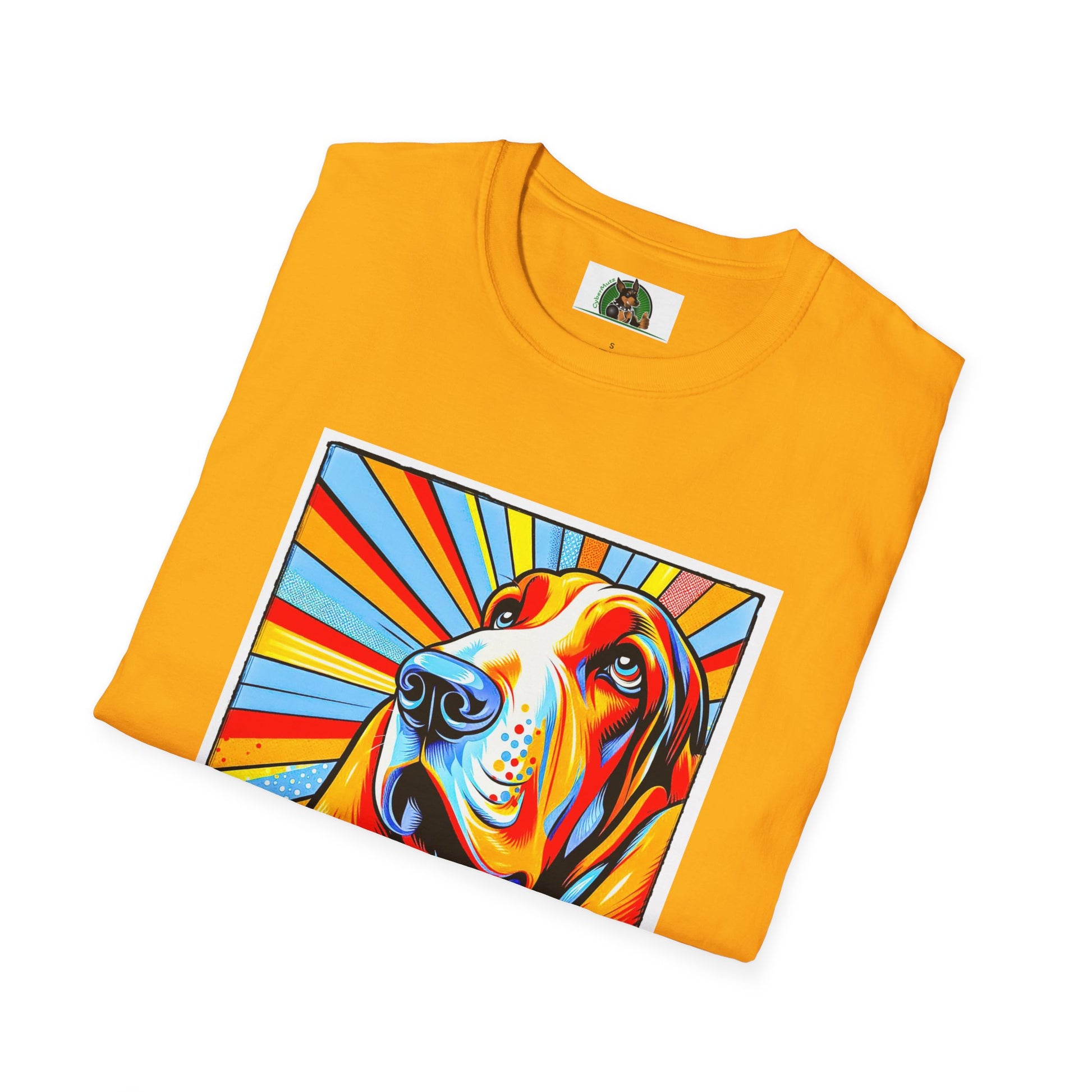 Basset Hound Pop Art Shirt T-Shirt Printify   