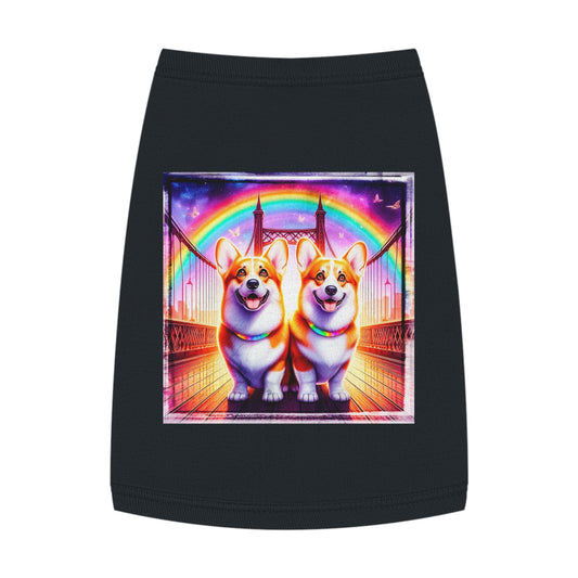 Pet Tank Top Pembroke Welsh Corgi Pets Printify   