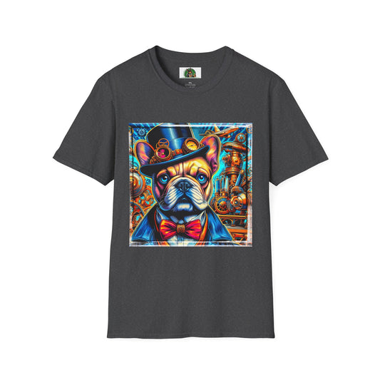 French Bulldog T-Shirt Printify XS Dark Heather 