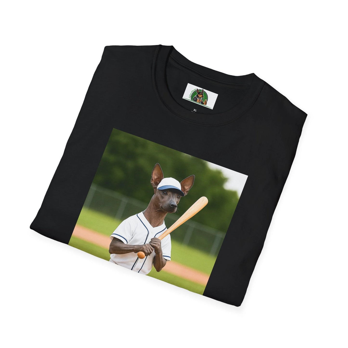 Mexican Hairless Dog Baseball Tee — Dog Lover Sports T-Shirt by Printify