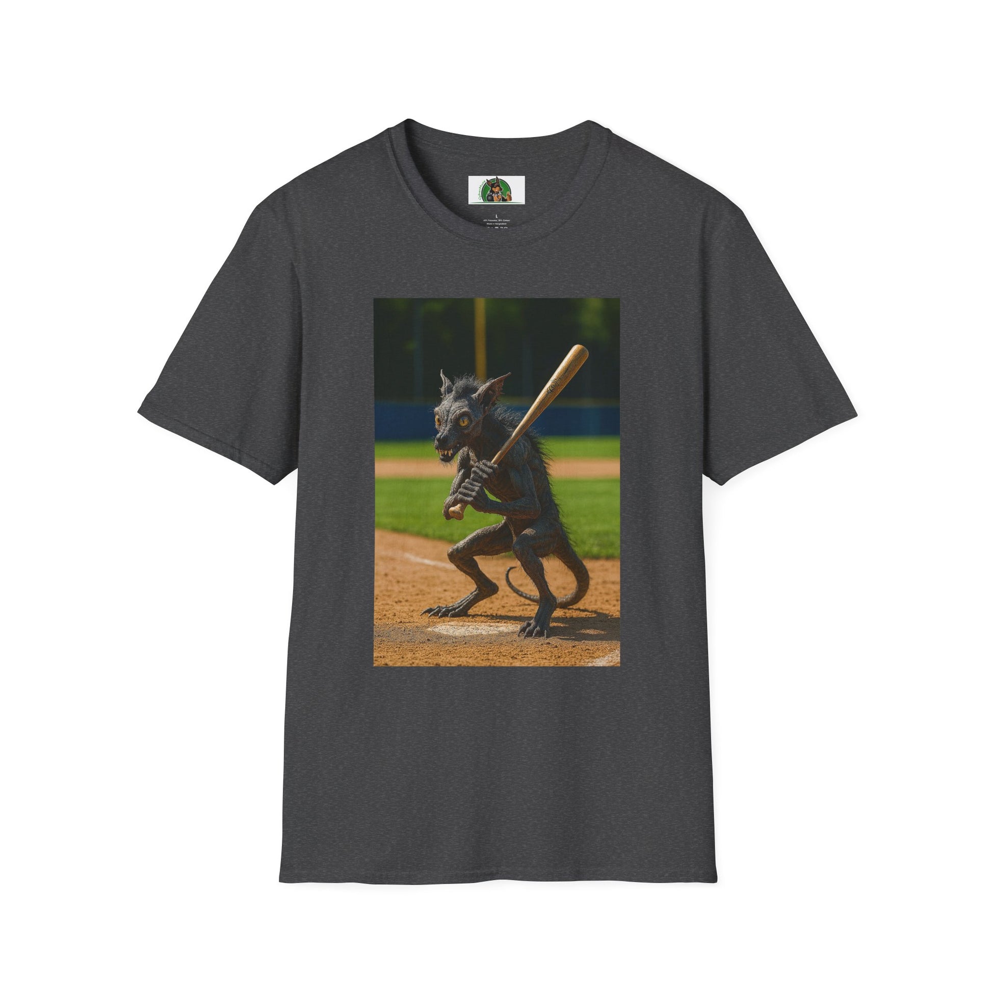Sports Chupacabra Baseball Tee T-Shirt Printify Dark Heather XS