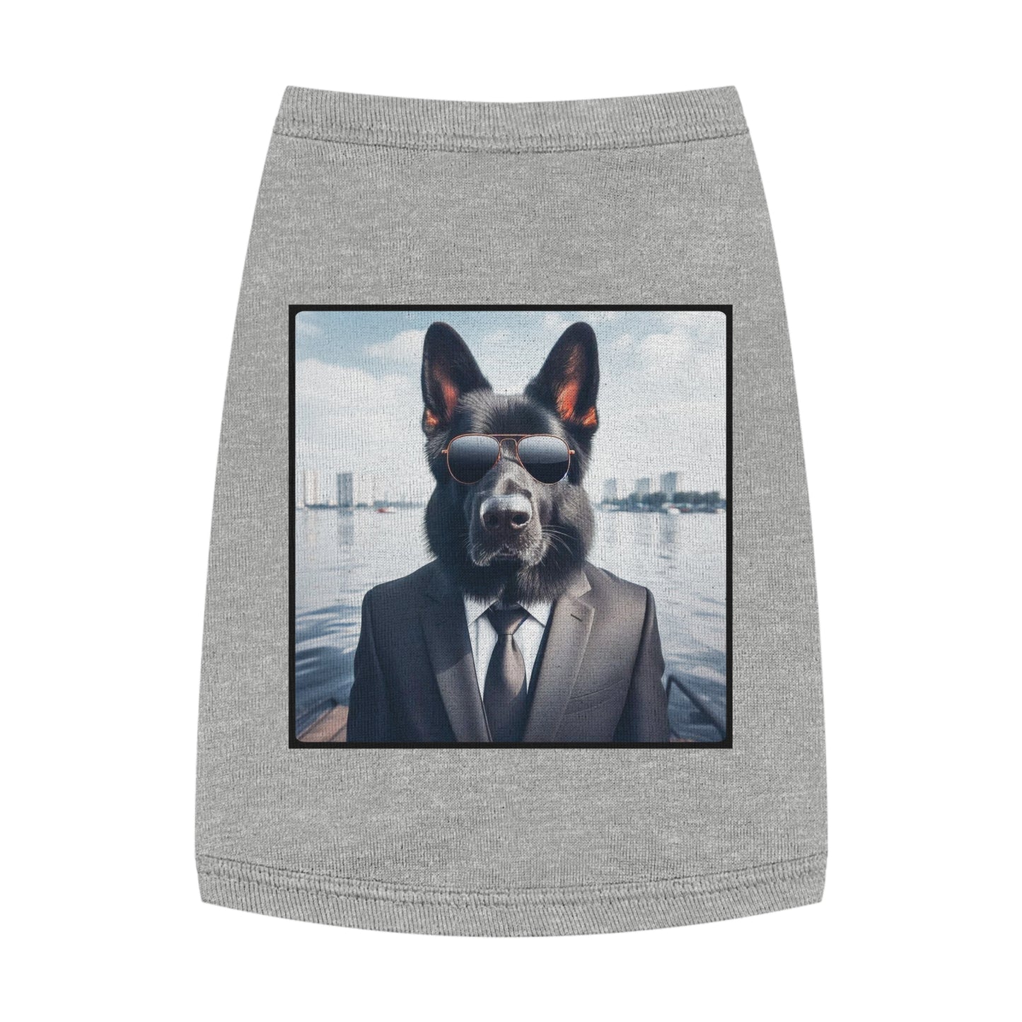 Pet Tank Top German Shepherd Pets Printify M Heather 