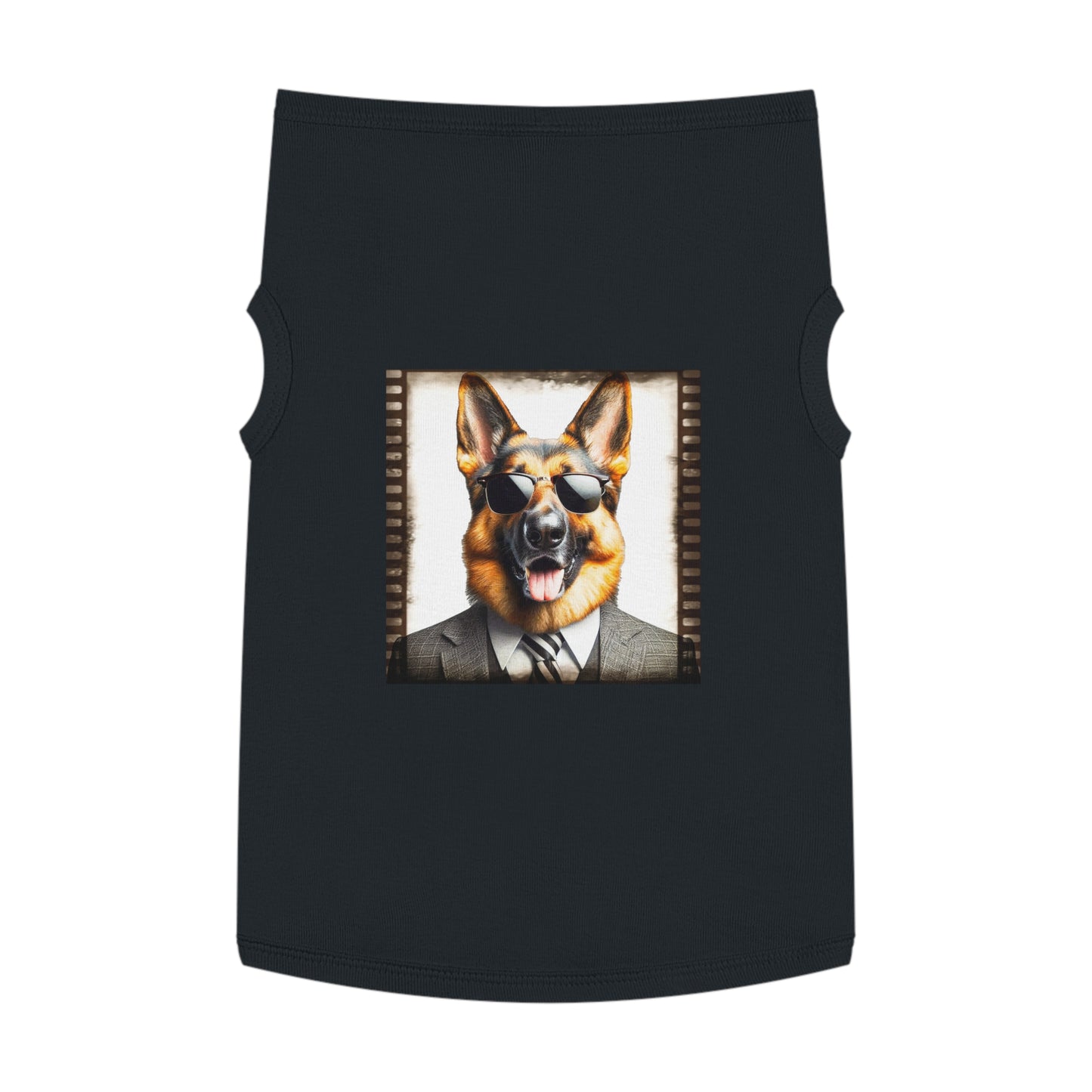 Pet Tank Top German Shepherd Pets Printify XL Black 