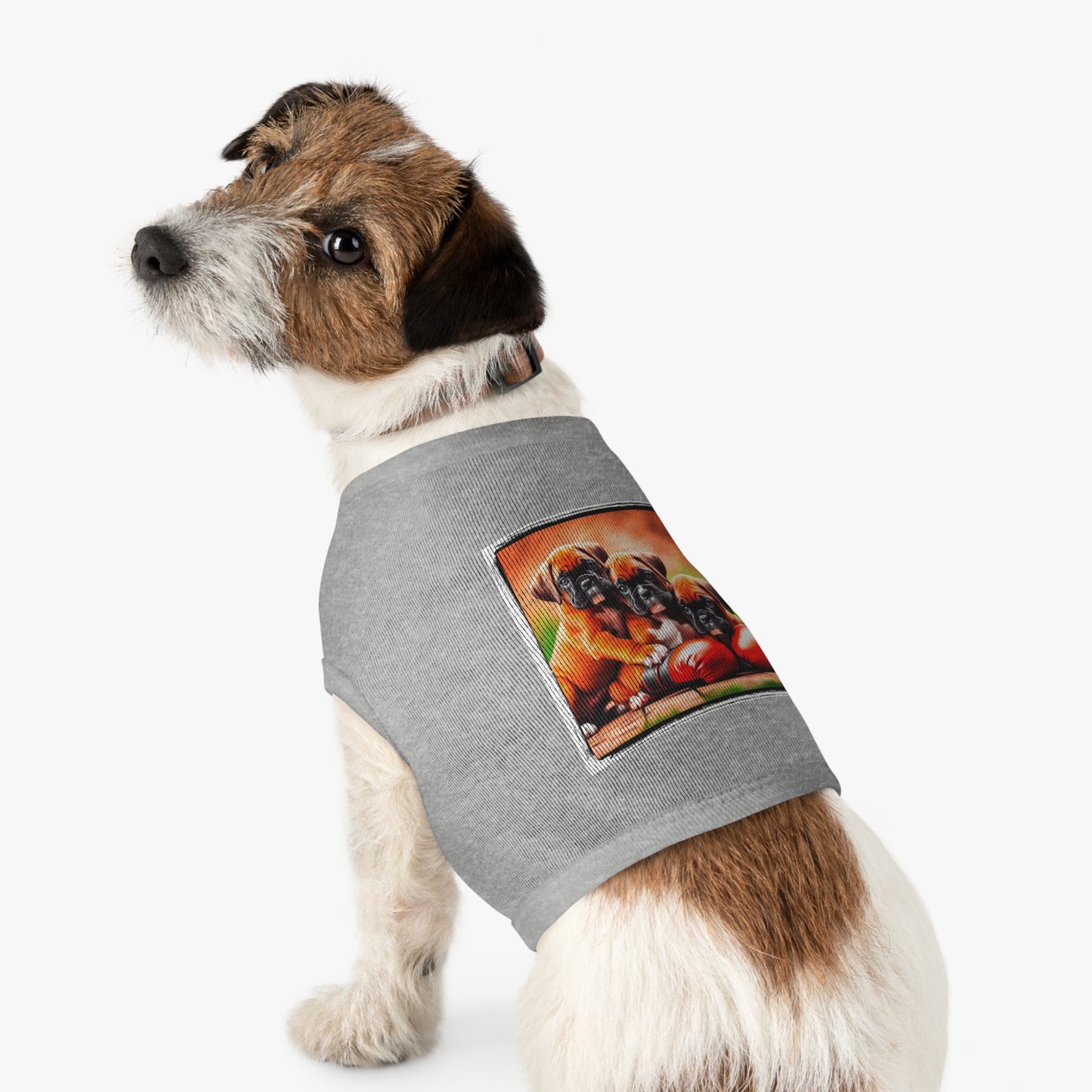 Pet Tank Top Boxer Puppies Pets Printify   