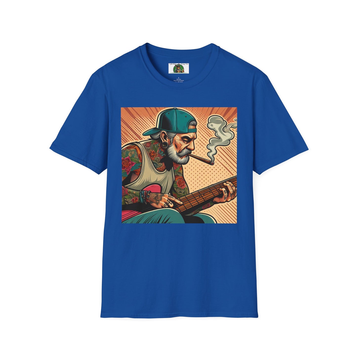 Wacky Guitar Dude T-Shirt Printify Royal S 