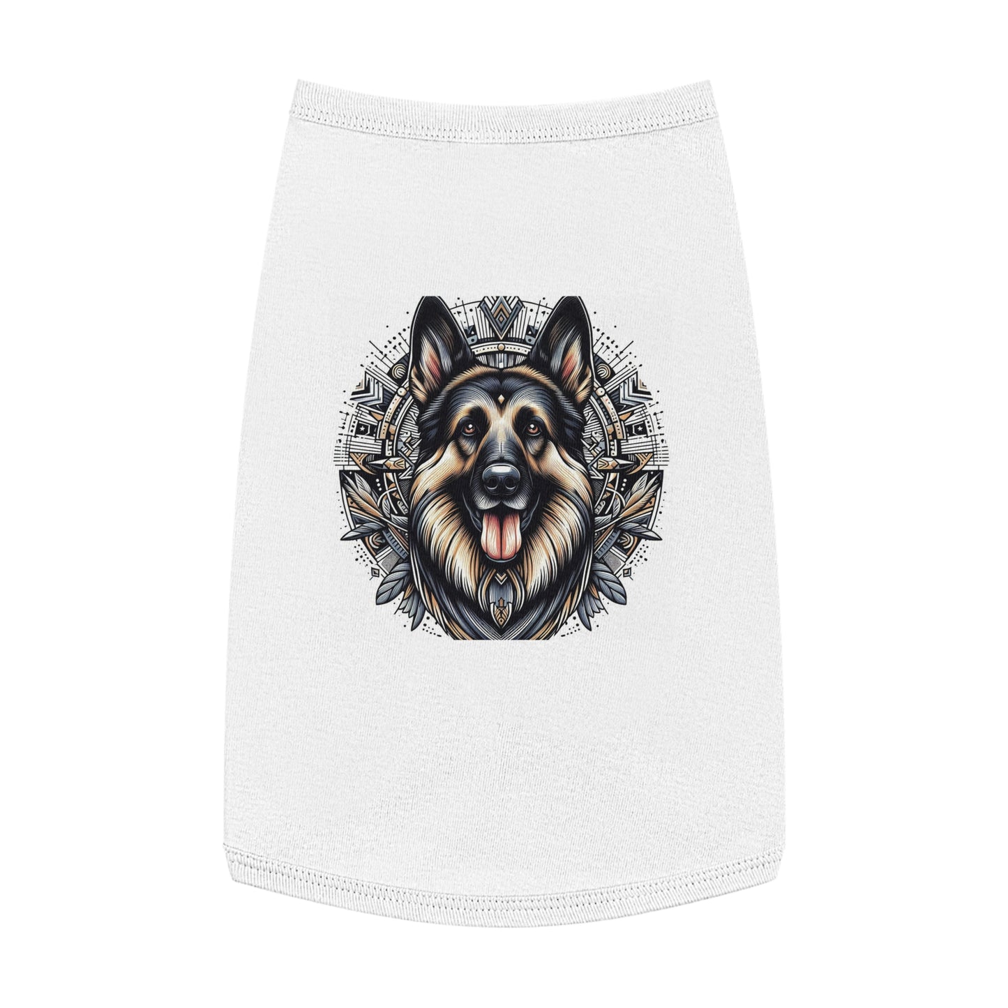 Pet Tank Top German Shepherd Pets Printify L White 