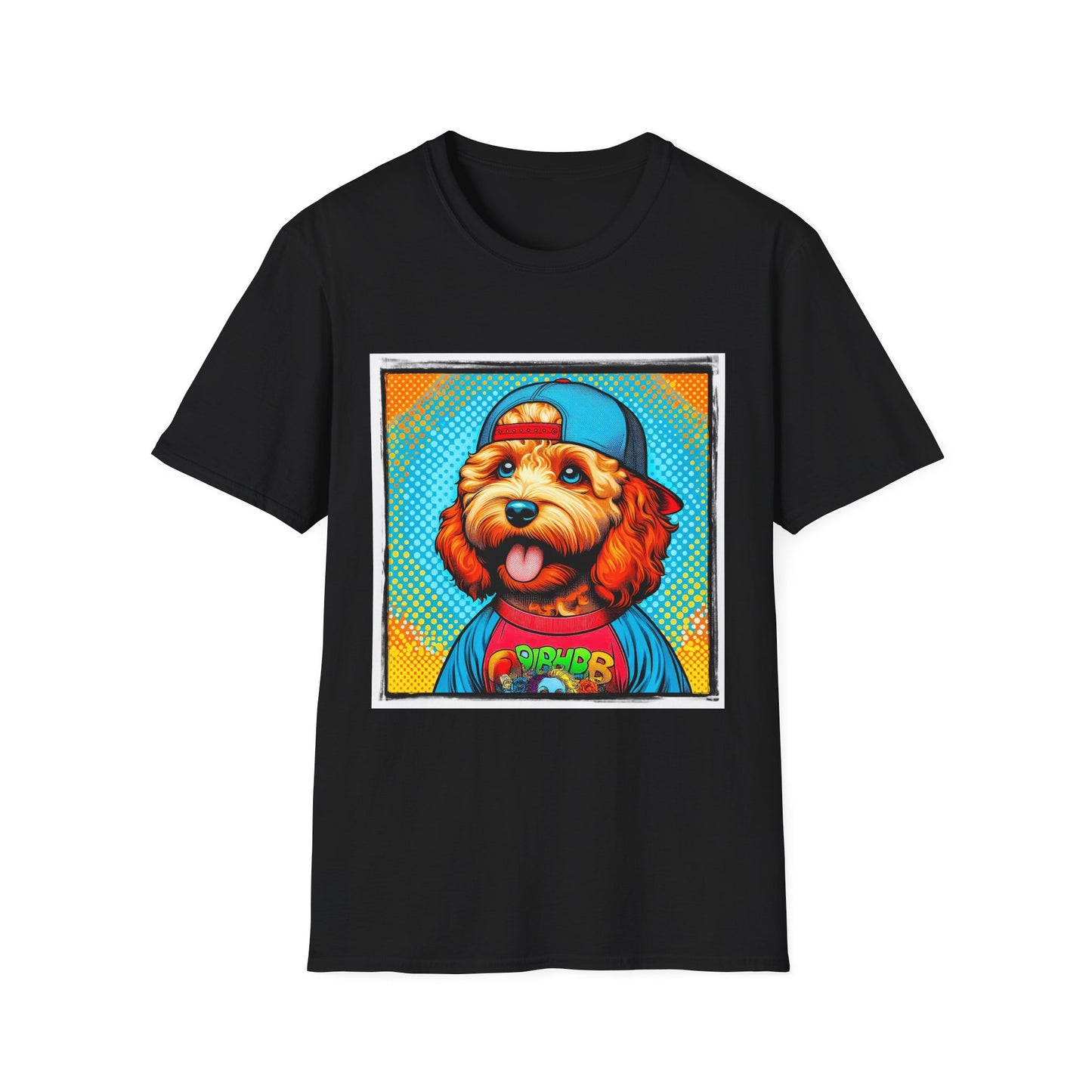 CockerPoo happy smiling t shirt T-Shirt Printify XS Black