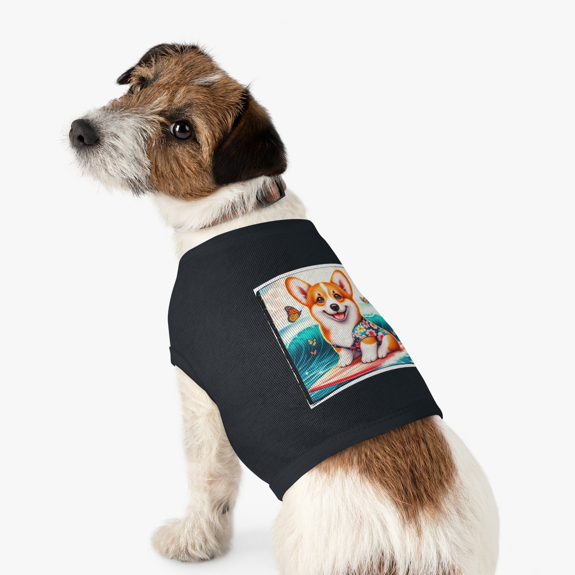Pembroke Welsh Corgi tiny surfer Pets Printify