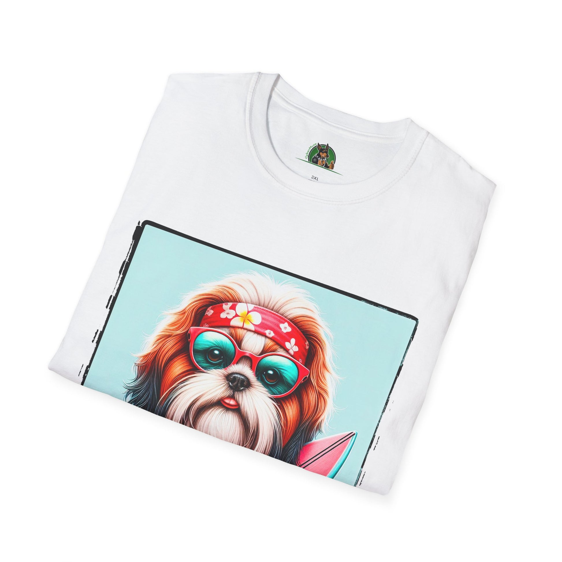 Shih Tzu surfer shirt T-Shirt Printify