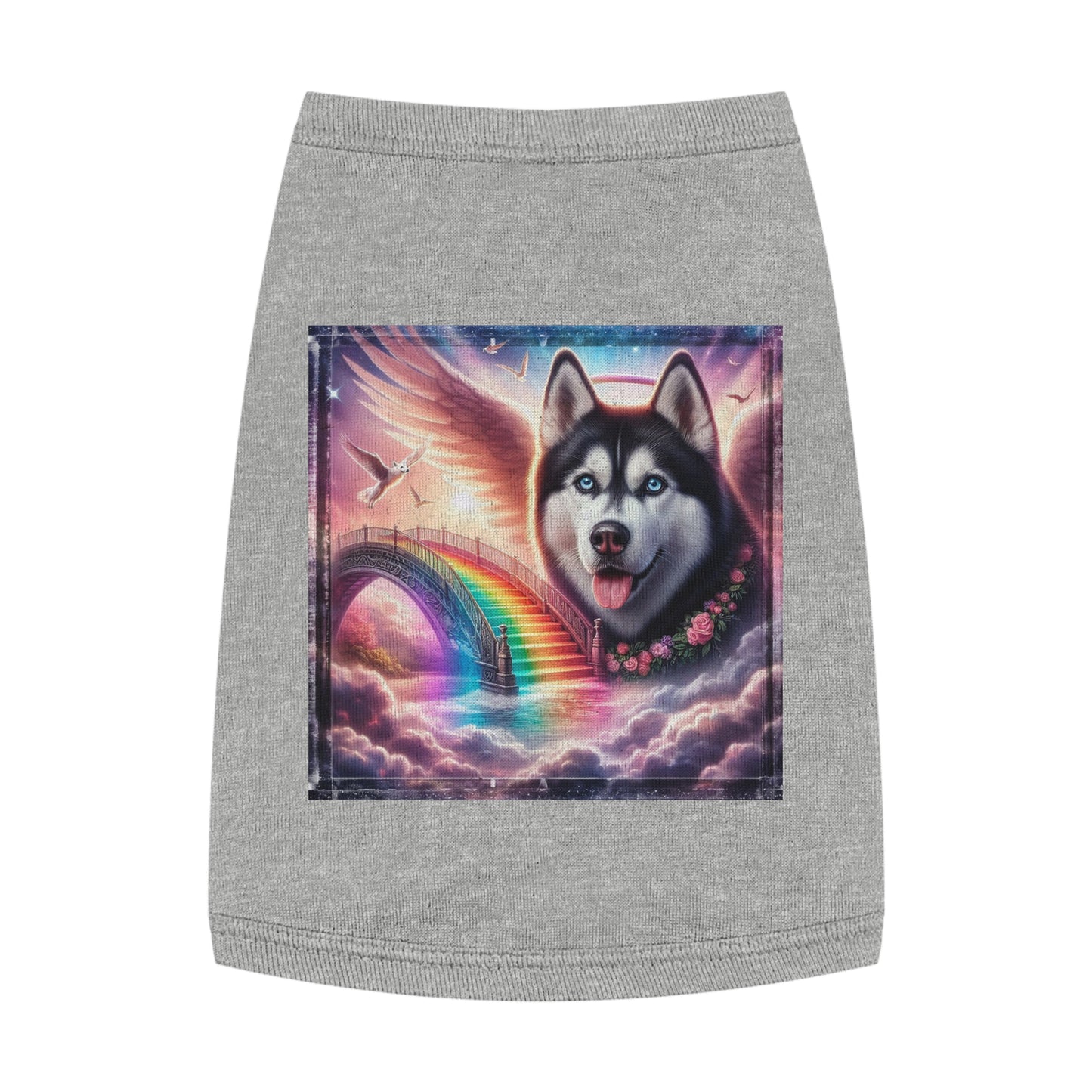 Pet Tank Top Husky Pets Printify M Heather 