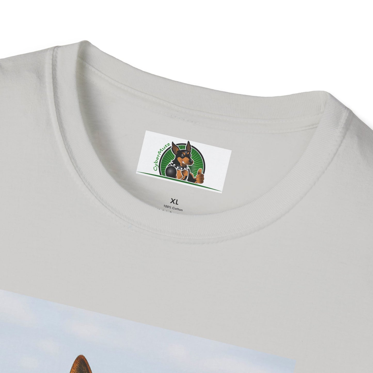 Sports German Shepherd Playing Football Unisex T-Shirt