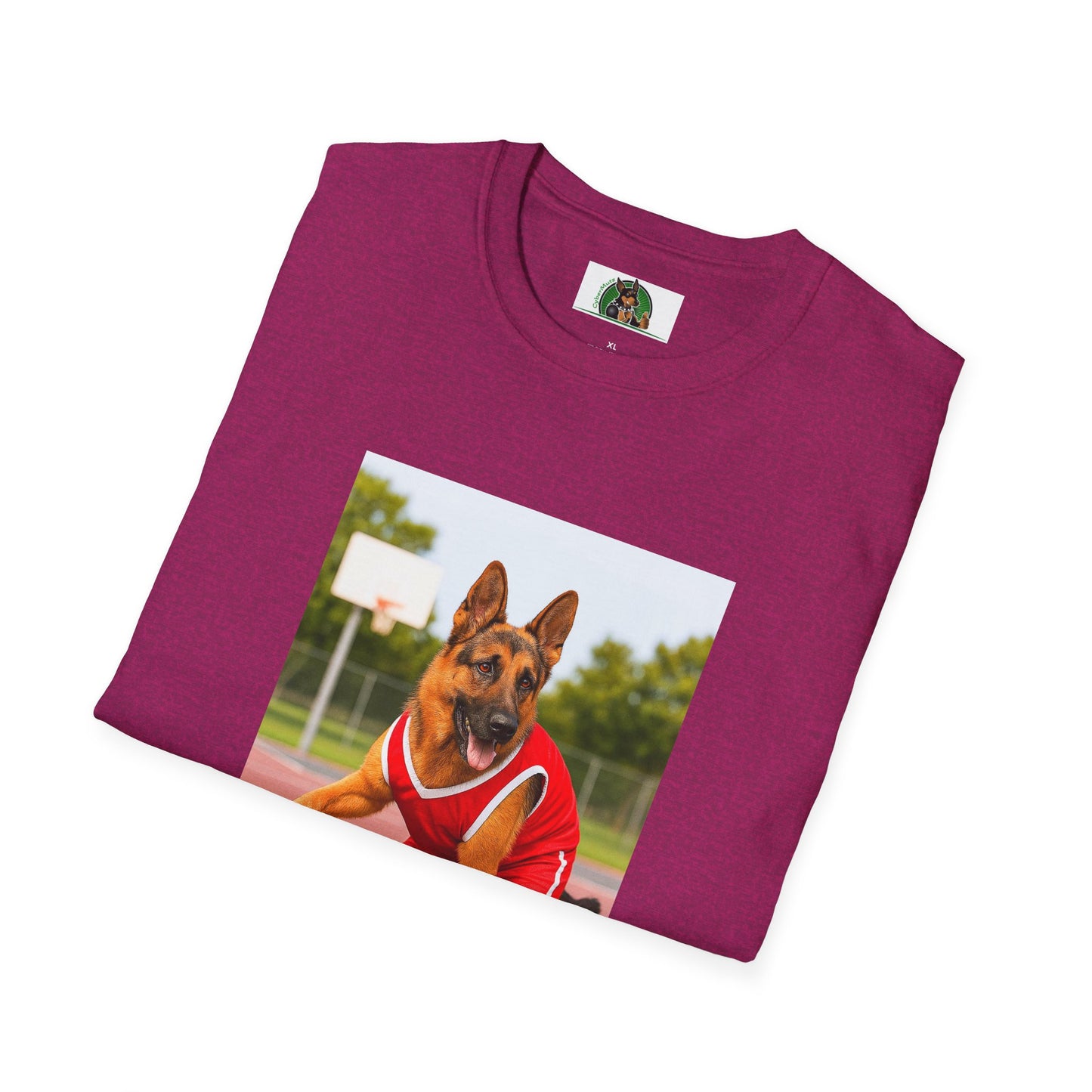 Sports German Shepherd Basketball T-Shirt