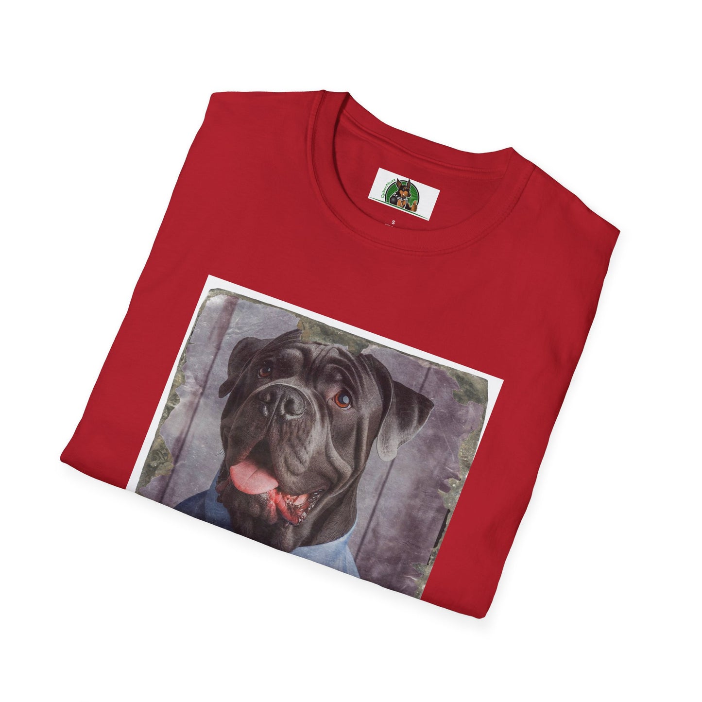 Cane Corso Wearing Suit And Tie TShirt