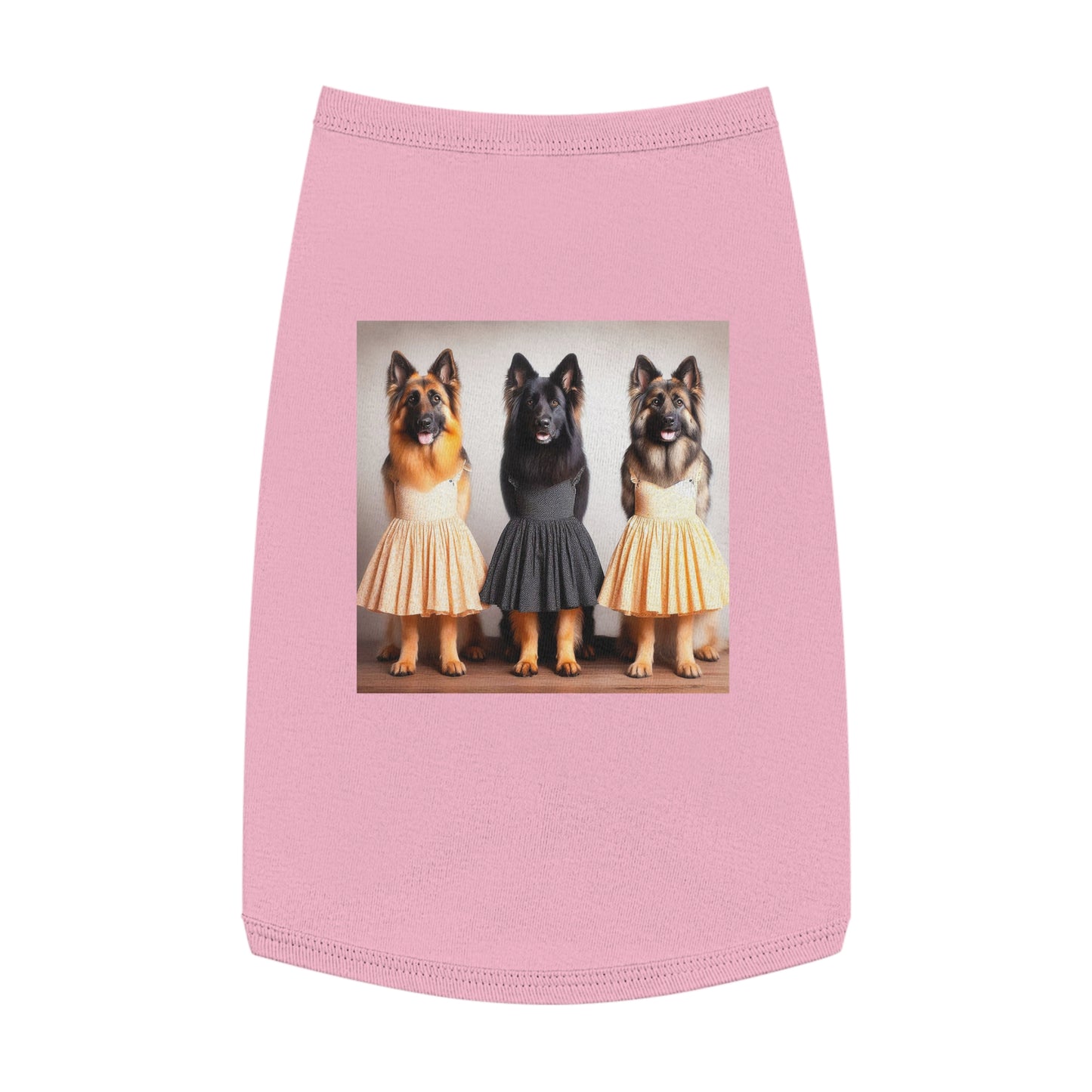 Pet Tank Top German Shepherd Pets Printify L Pink