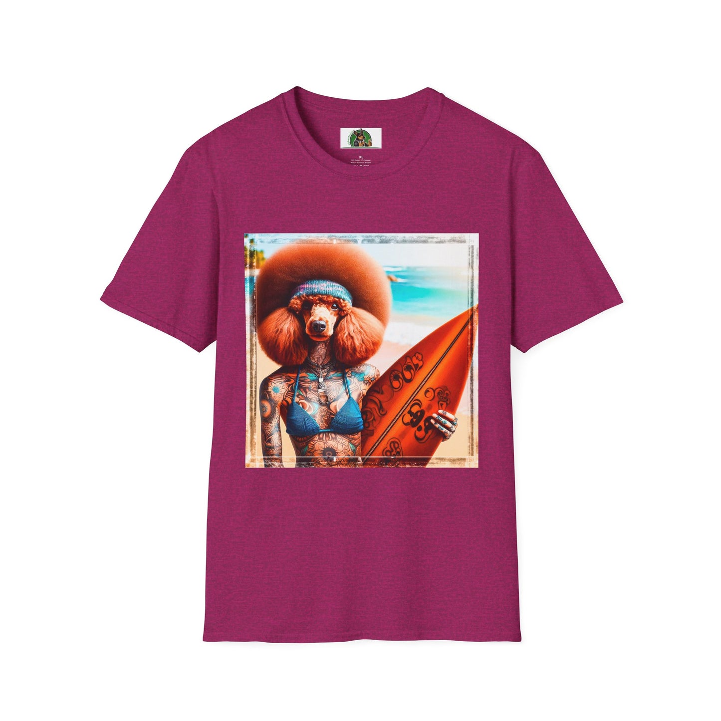 Poodle T-Shirt Printify S Antique Heliconia