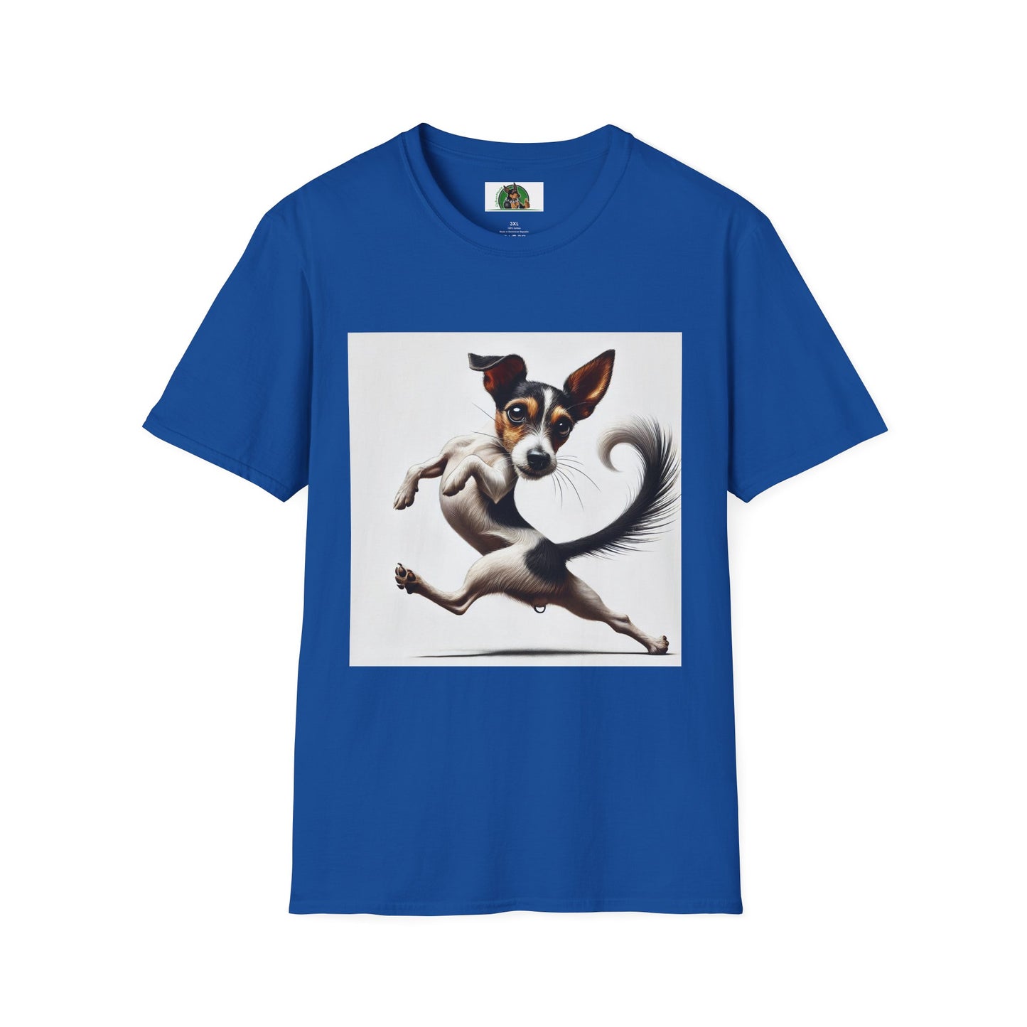 Dancing Rat Terrier T-Shirt T-Shirt Printify XS Royal