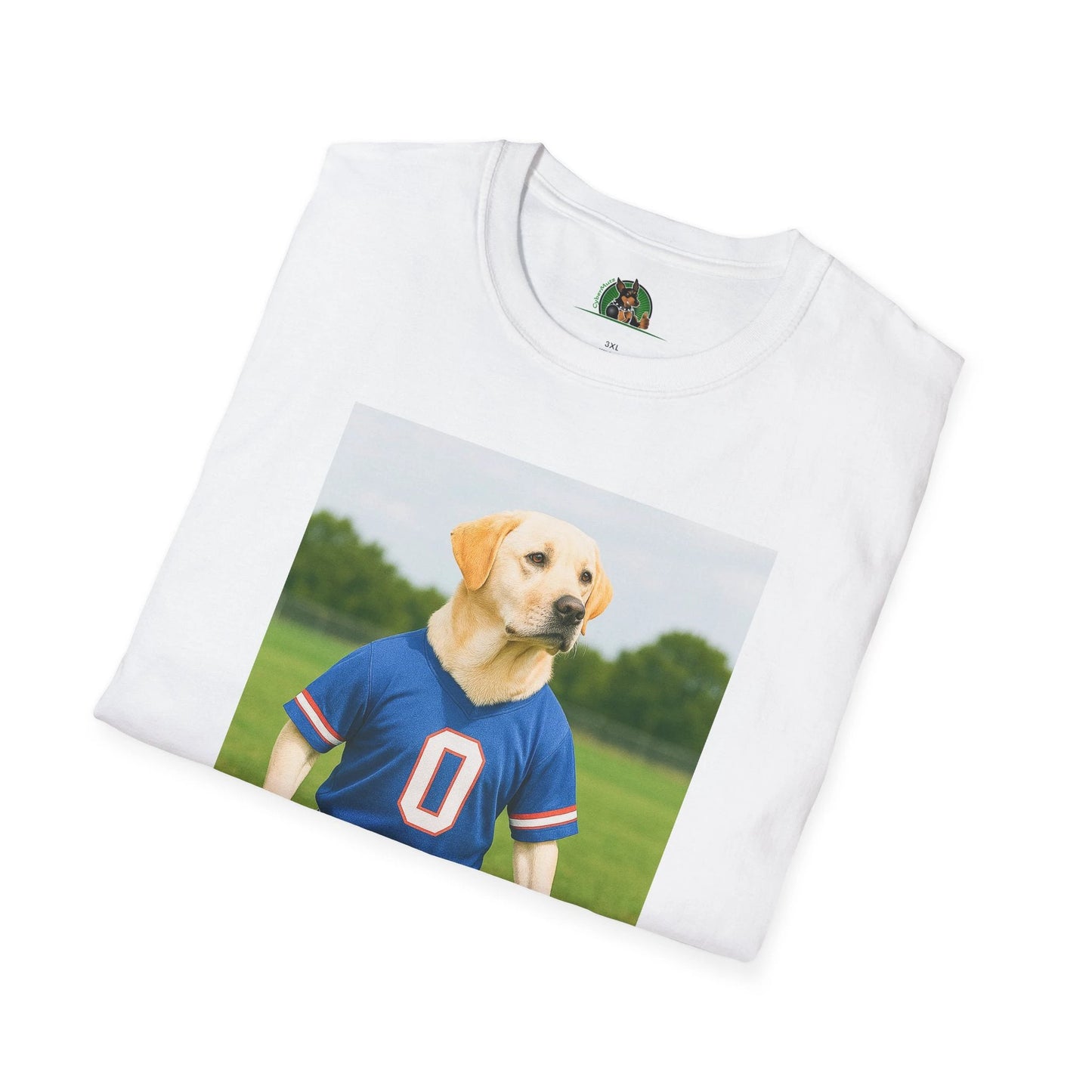 Labrador Retriever Soccer T-Shirt — Dog Lover Sports Tee T-Shirt Printify