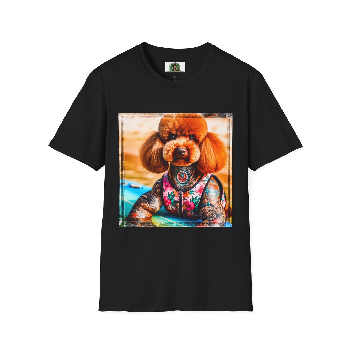 Poodle T-Shirt Printify XS Black