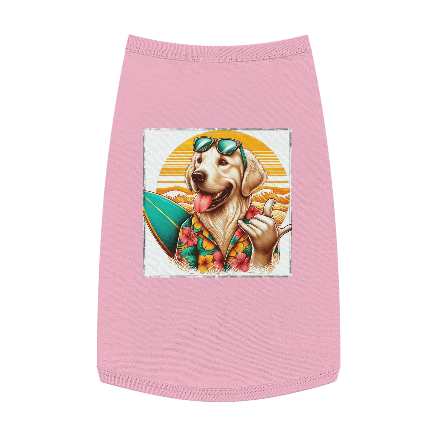 Golden Retriever pet tank top Pets Printify   