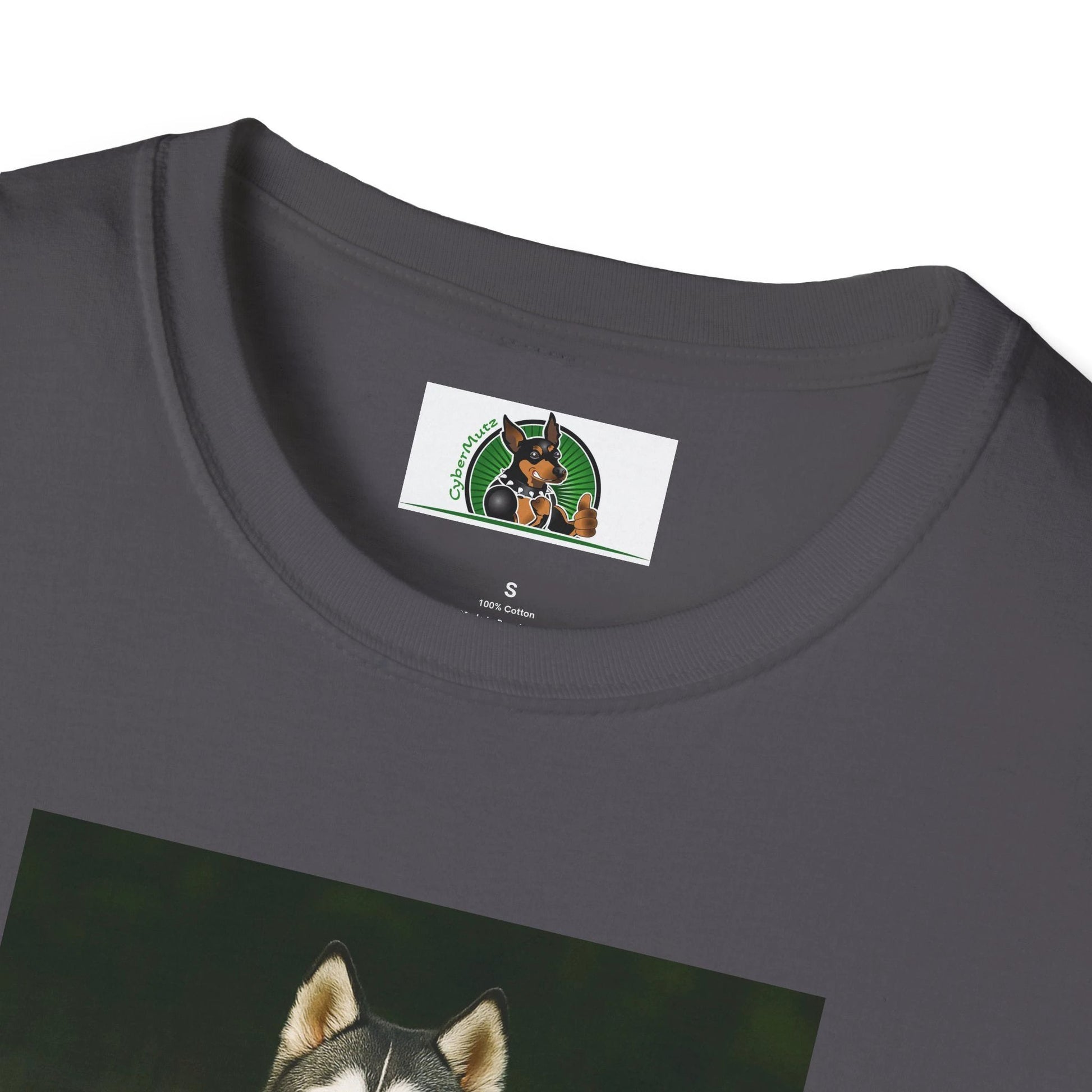 Husky Soccer T-Shirt — Sports Dog Playing Soccer Tee T-Shirt Printify